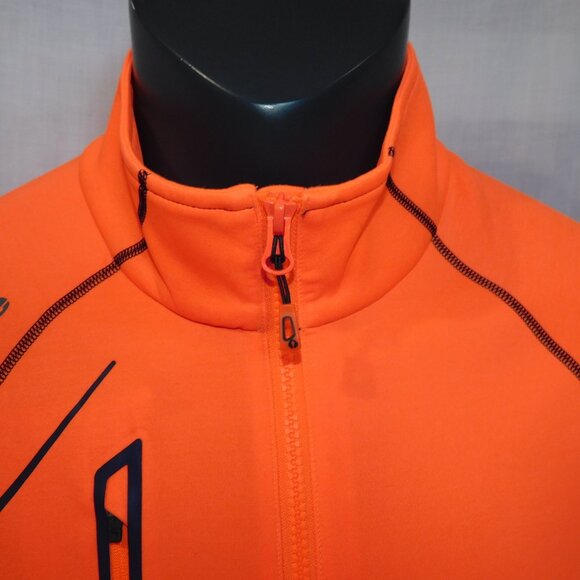 Sunice Men's L Allendale 2.0 Water Repellant Golf Pullover Orange / Dragon Fire - Picture 8 of 12